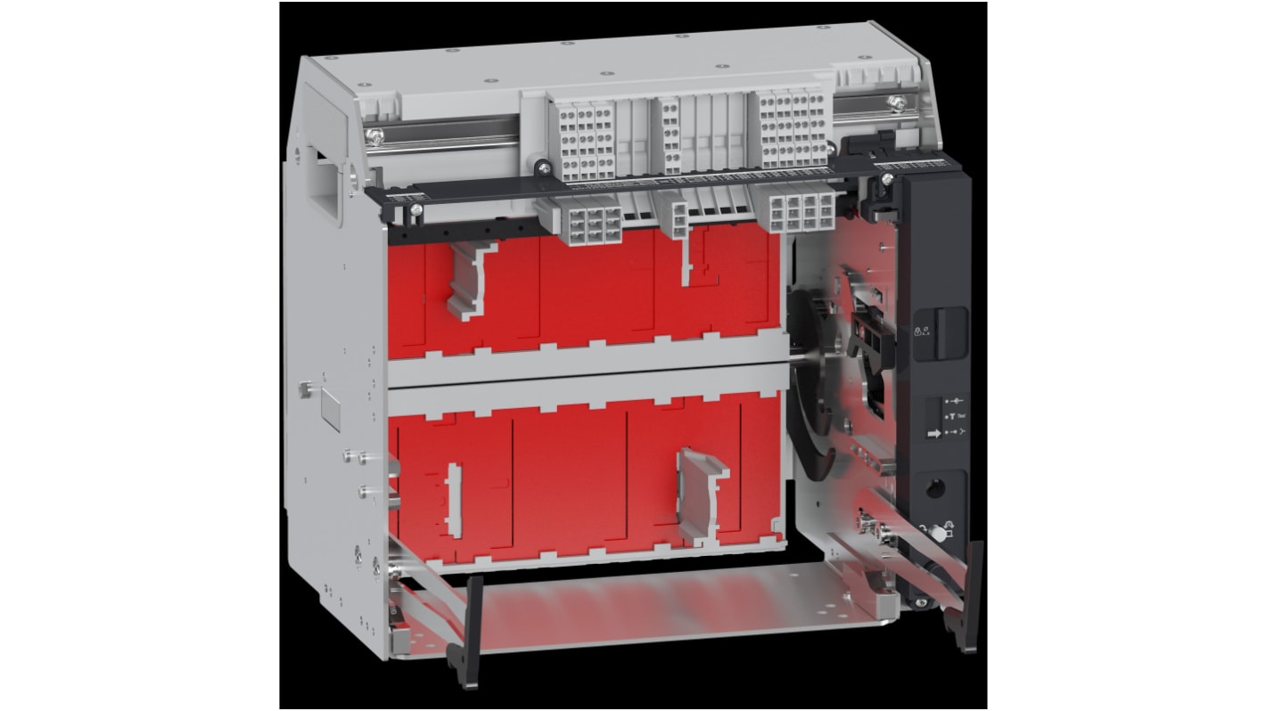 Telaio Schneider Electric 33725 per Compact NS 630b-1250 e Masterpact NT 06-12, 4 poli, 1250A. Ideale per l'estrazione e montaggio.