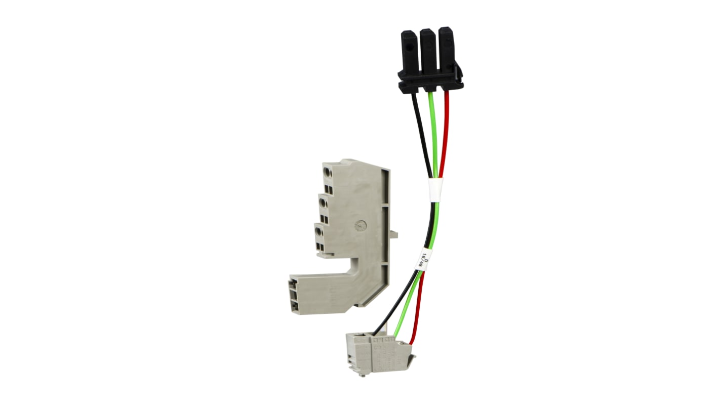Contatto ausiliario Schneider Electric 33800 per interruttore ComPact NS630b, 1NO/1NC, montaggio a clip, carico minimo 100 mA.