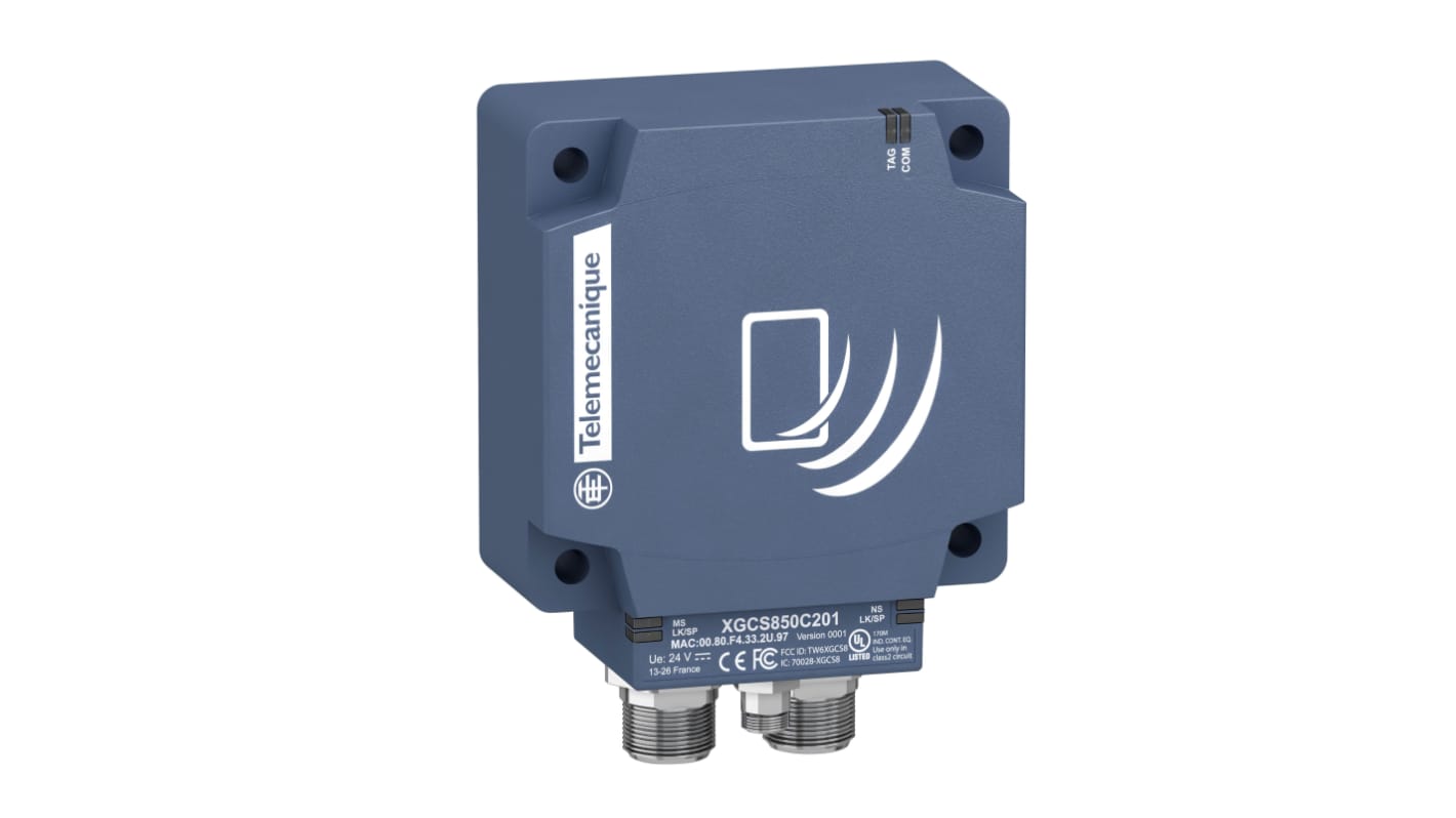 Sensore colore/contrasto Telemecanique Sensors XGCS850C201, lettura 20-100 mm, alimentazione 24 V c.c., peso 0,36 kg.