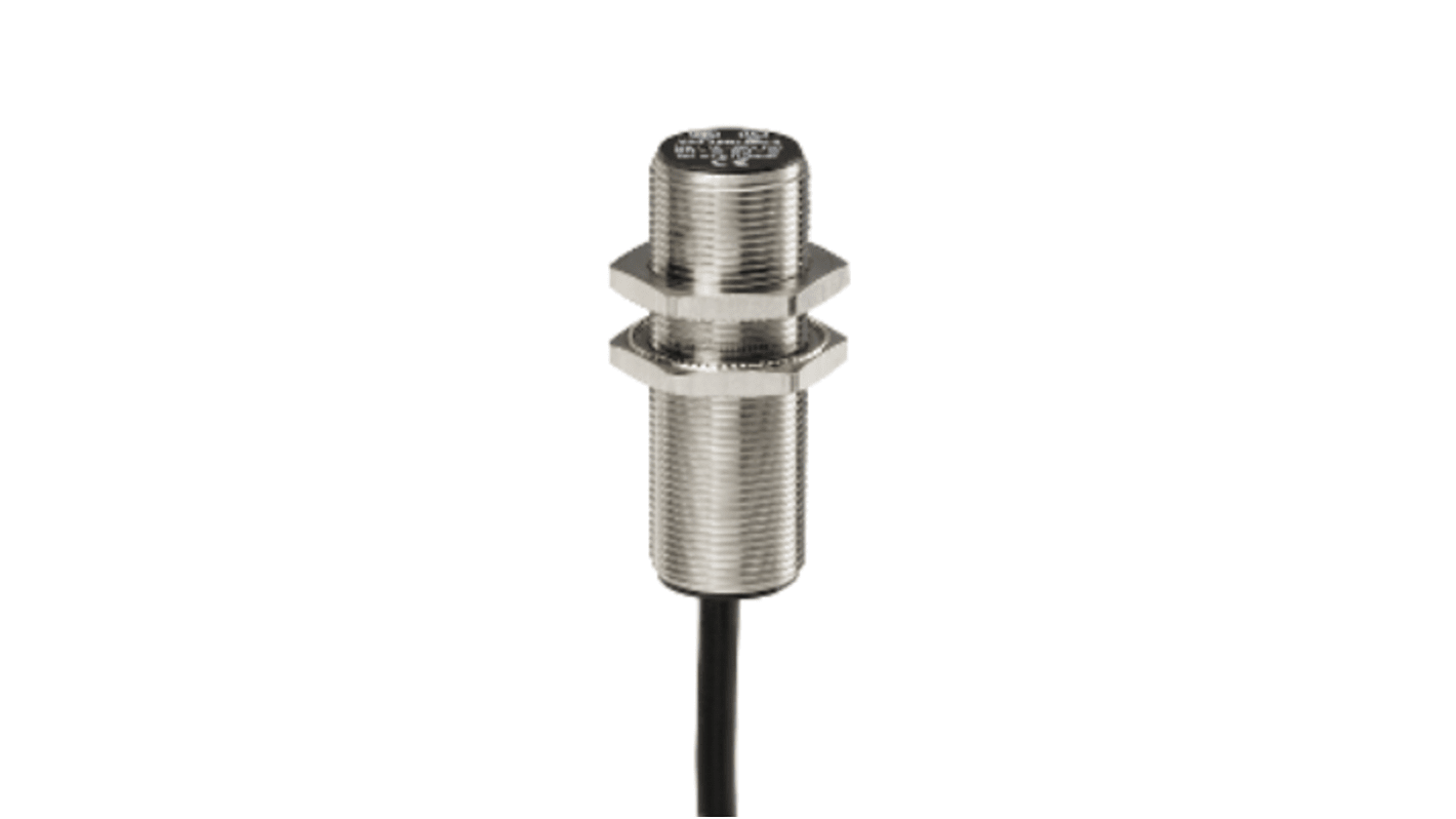 Sensore di prossimità induttivo cilindrico Telemecanique Sensors XS118BHNBL2, NPN, M18 x 1, rilevamento 10 mm, IP67.