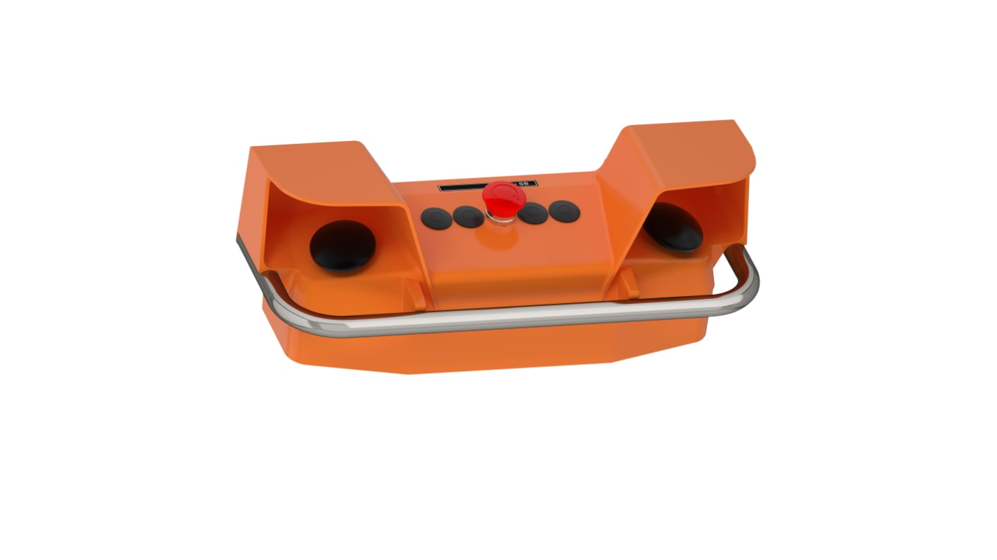 Interruttore di controllo a due mani Schneider Electric, 3 pulsanti, emergenza, IP65, -25 a 70 °C, custodia plastica arancione.