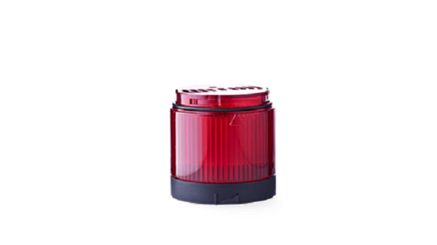 AUER Signal - Modulo torretta segnalazione LED rosso 24V c.a./c.c. Ø70mm per torre modulare Module Perfect 70.