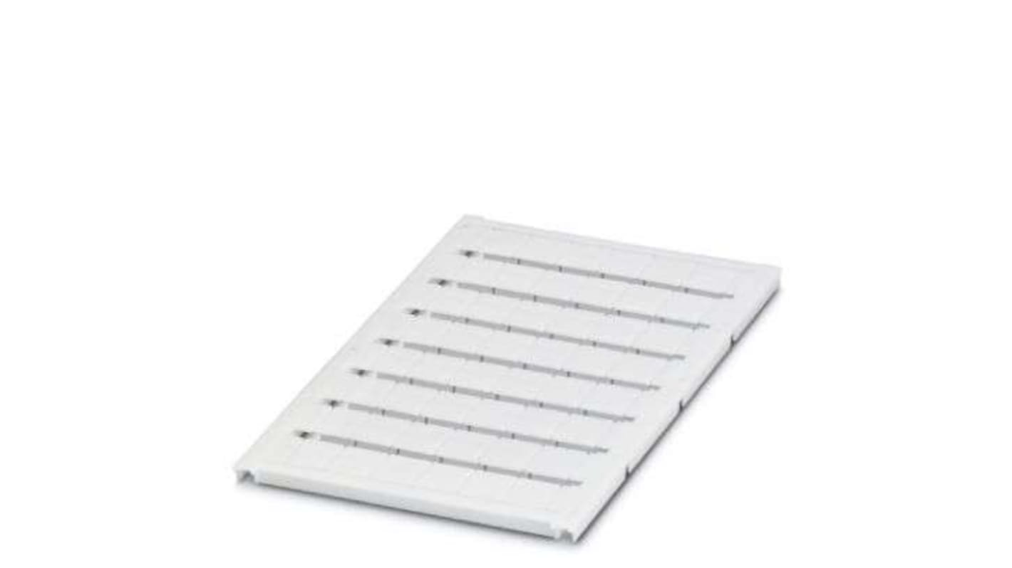Segnacavi Phoenix Contact 818069 - 48 targhette singole bianche per morsetti, montaggio a inserimento, materiale PA senza silicone. Perfetto per ogni applicazione!