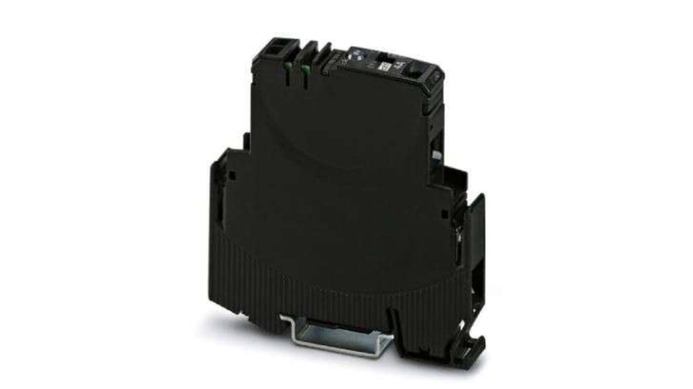 Interruttore di sicurezza elettronico Phoenix Contact EC-E1, 4A, 1 canale, con rilevamento cortocircuiti e contatto remoto integrato.