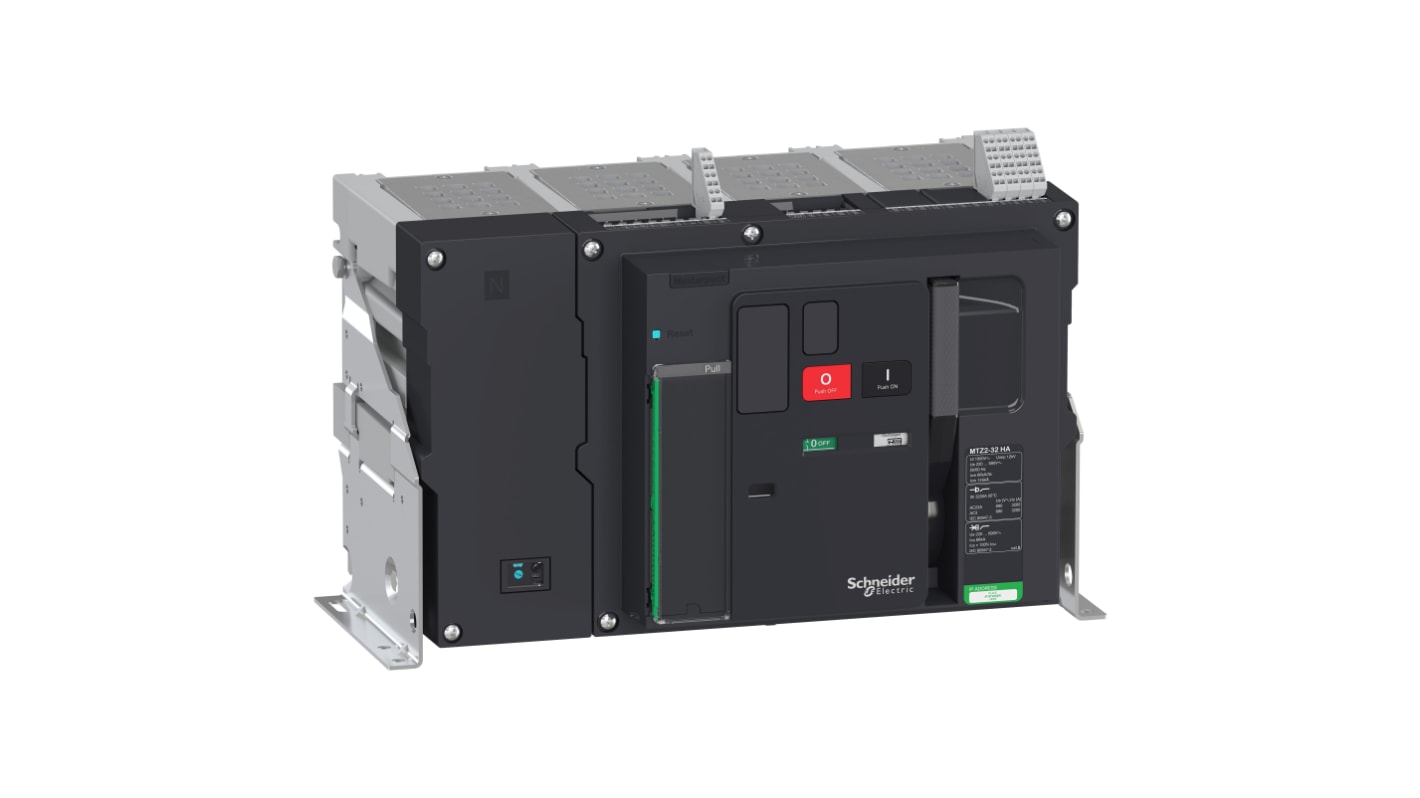 Sezionatore interruttore Schneider Electric Masterpact MTZ2, 4 poli, 3200 A, 690 V, grado di protezione IP30.