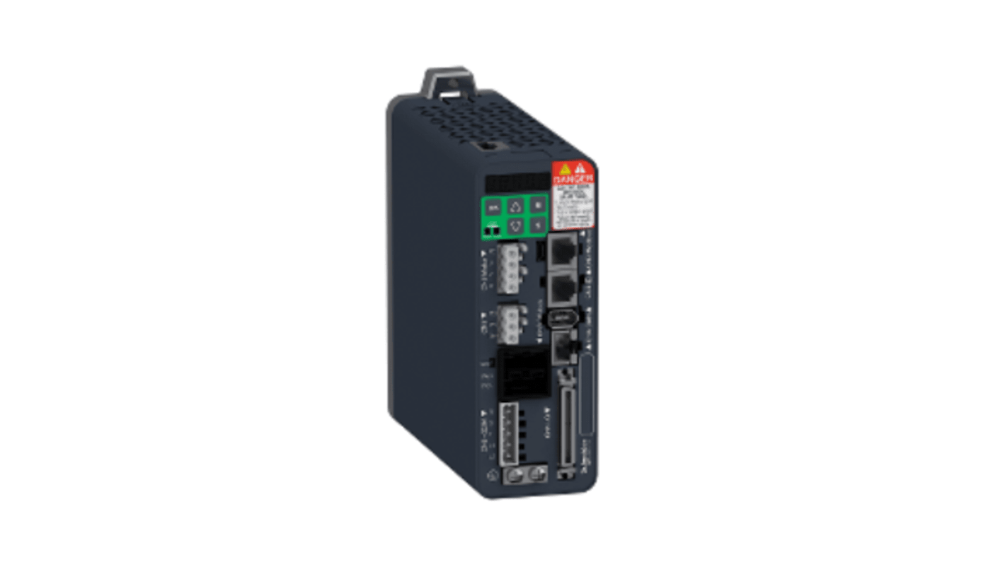 Servocomando Schneider Electric LXM28EU02M3X, 200 kW, 240 V, con feedback encoder e protezione IP20.