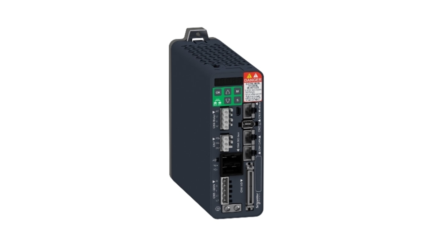 Servocomando Schneider Electric LXM28EU10M3X, 1 fase, 400 kW, 240 V, con feedback encoder e protezione IP20.