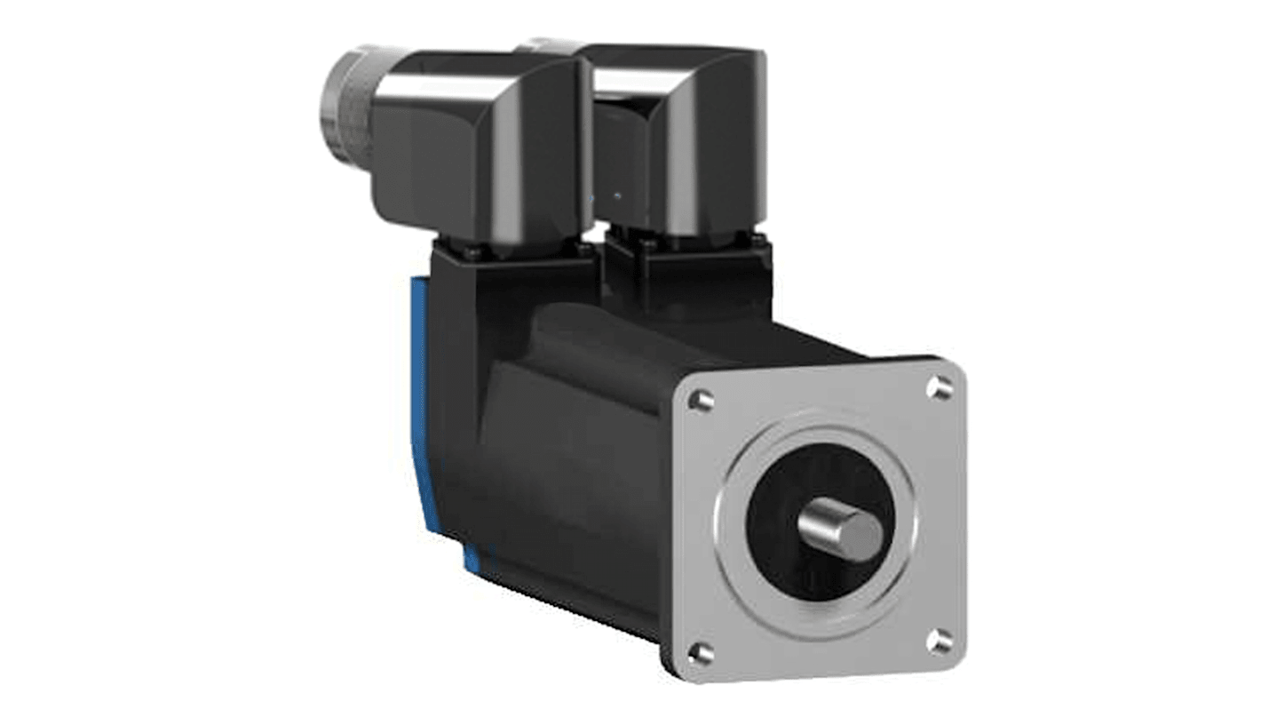 Servomotore trifase Schneider Electric BSH0551P01F2A, 0,3 kW, 480 V, coppia continua 0,5 Nm, velocità 4000 giri/min, IP50.