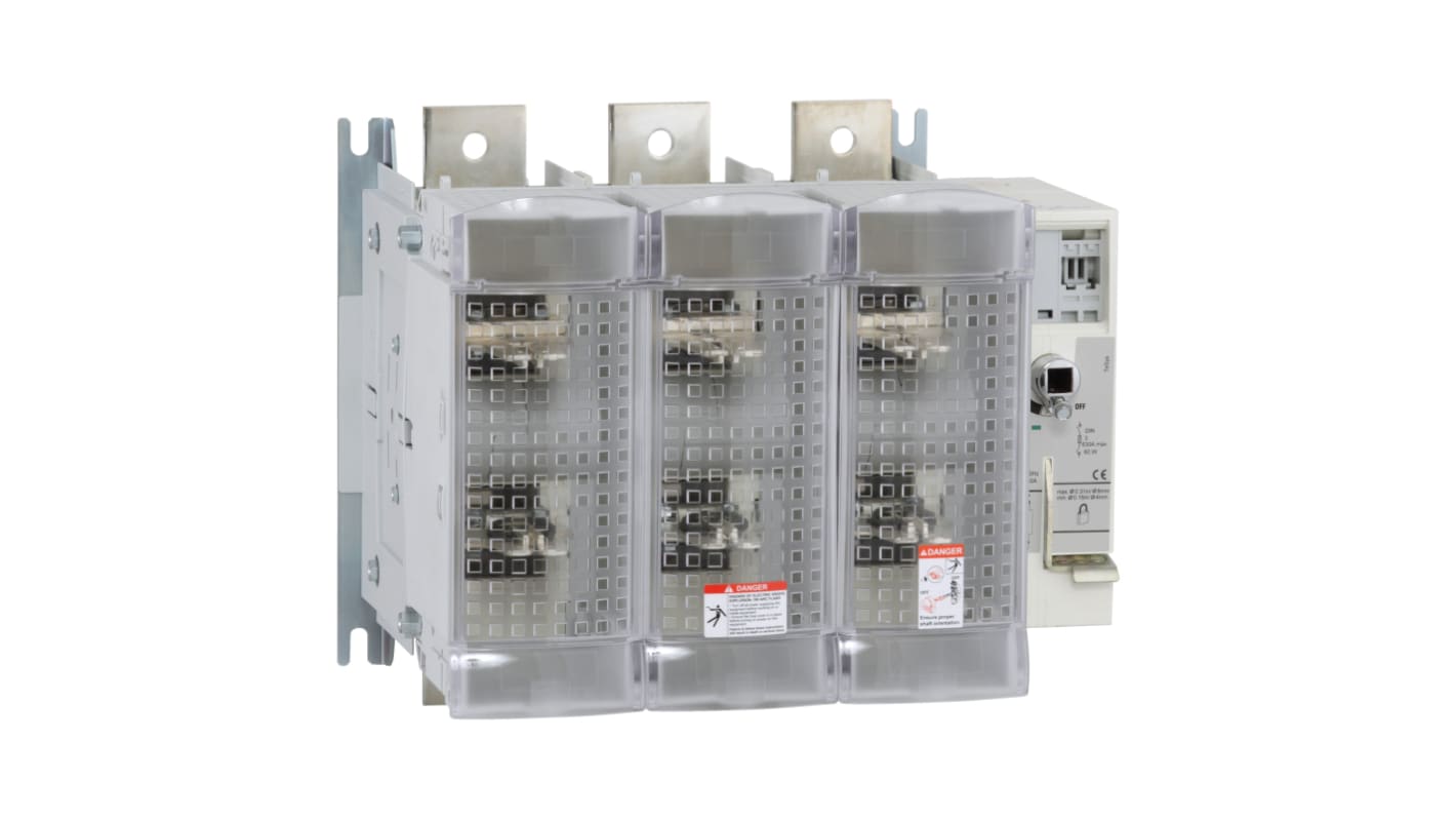 Sezionatore interruttore Schneider Electric TeSys GS2V, 3 poli, 1250 A, 1000 V ac, grado di protezione IP20.