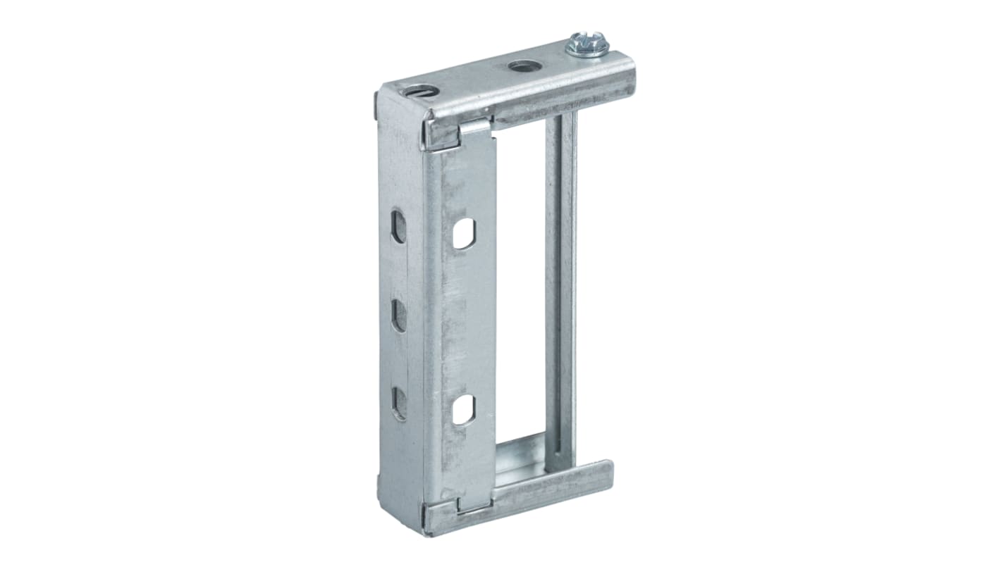 Staffa Schneider Electric KNB160ZF1 per montaggio sospeso su asta filettata - 118mm - 80kg. Ideale per fissare dispositivi con sicurezza.