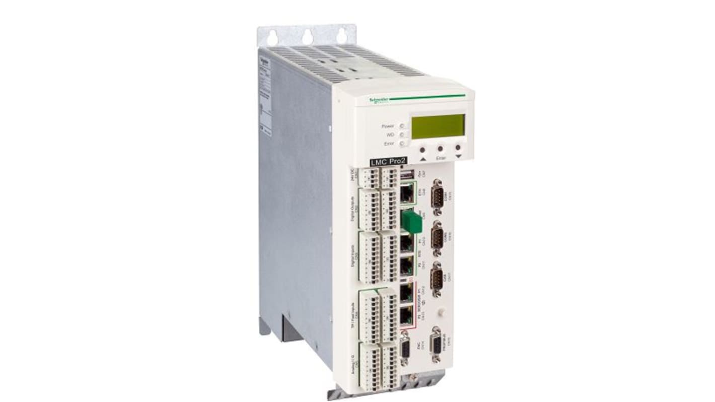 Controllore logico Schneider Electric LMC402CAA10000, 16 assi, alimentazione 24 V c.c., grado di protezione IP20.