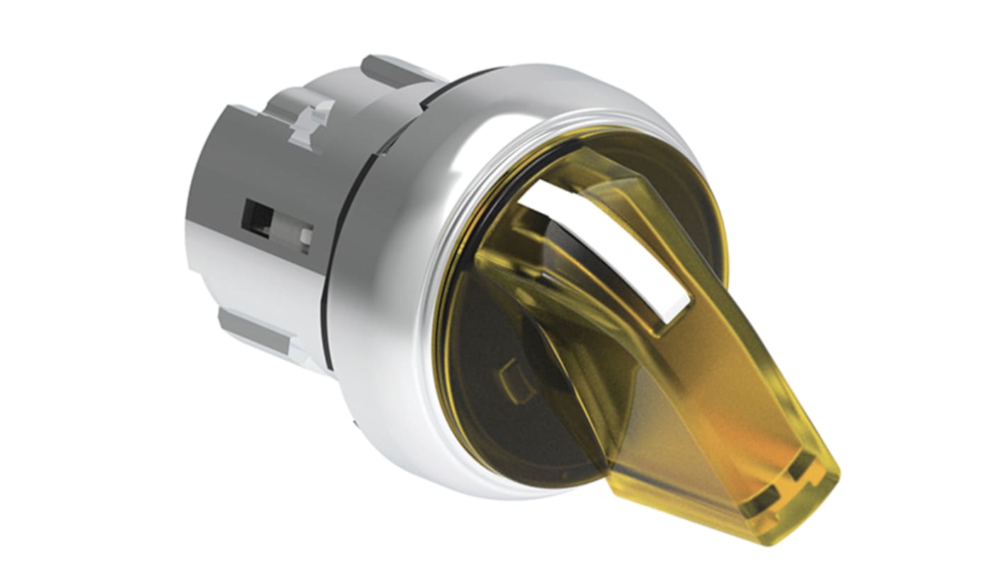 Selettore Lovato LPSSL1205, 2 posizioni, diametro foro 22mm, metallo giallo, grado di protezione IP66/IP67/IP69K.