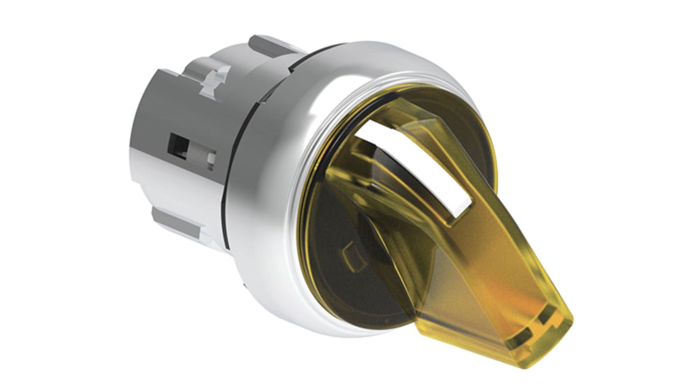 Selettore Lovato LPSSL1305, 3 posizioni, diametro foro 22mm, metallo giallo, grado di protezione IP66/IP67/IP69K.