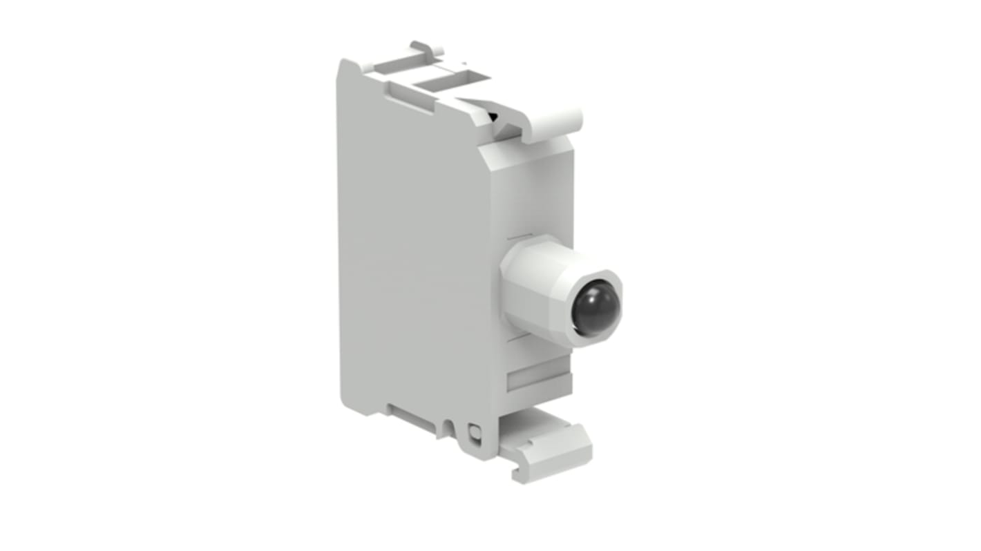 Blocco contatti pulsante Lovato LPXLEB4, rosso, con portalampada LED, tensione 12-30 V, per serie Platinum.
