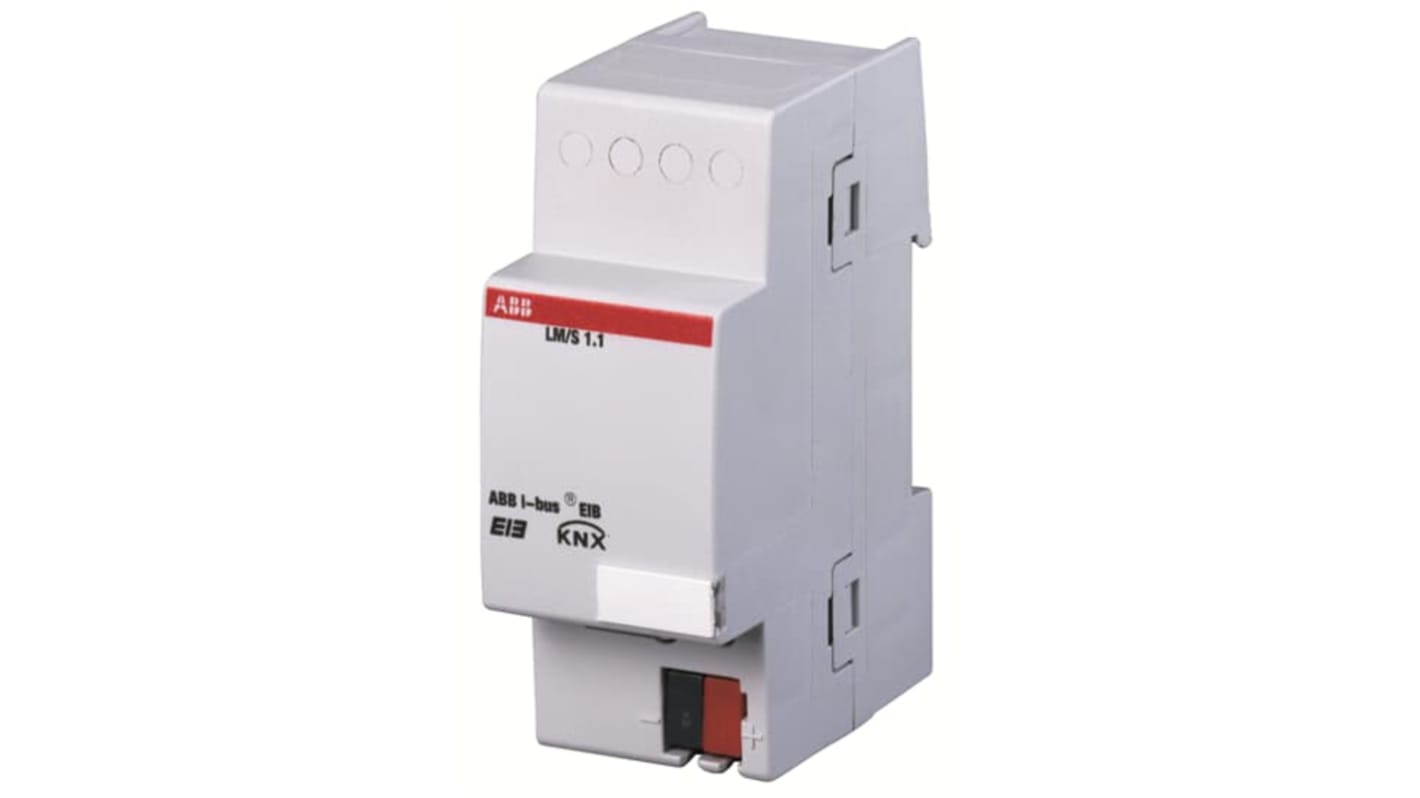 Modulo logico ABB GHQ6310080R0111 per installazioni EIB, montaggio su guida DIN, dimensioni 3,54 x 1,41 x 2,51 poll.