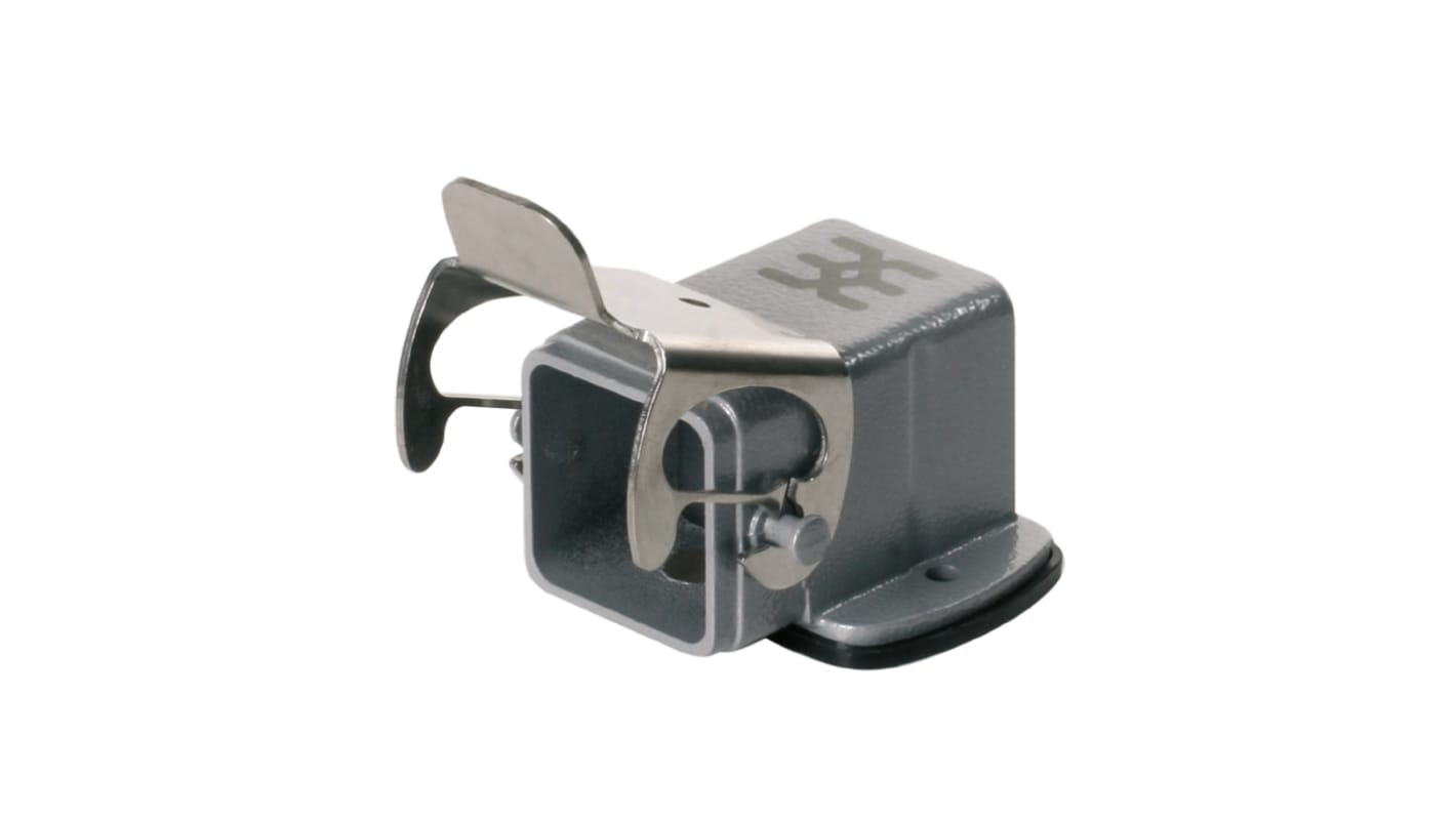 Contenitore metallico Weidmüller 1497700000 per connettori industriali impermeabili, IP65, acciaio inox, RAL 7035, resistente a corrosione e urti, temperatura operativa da -40°C a 125°C. Ideale per ambienti estremi.