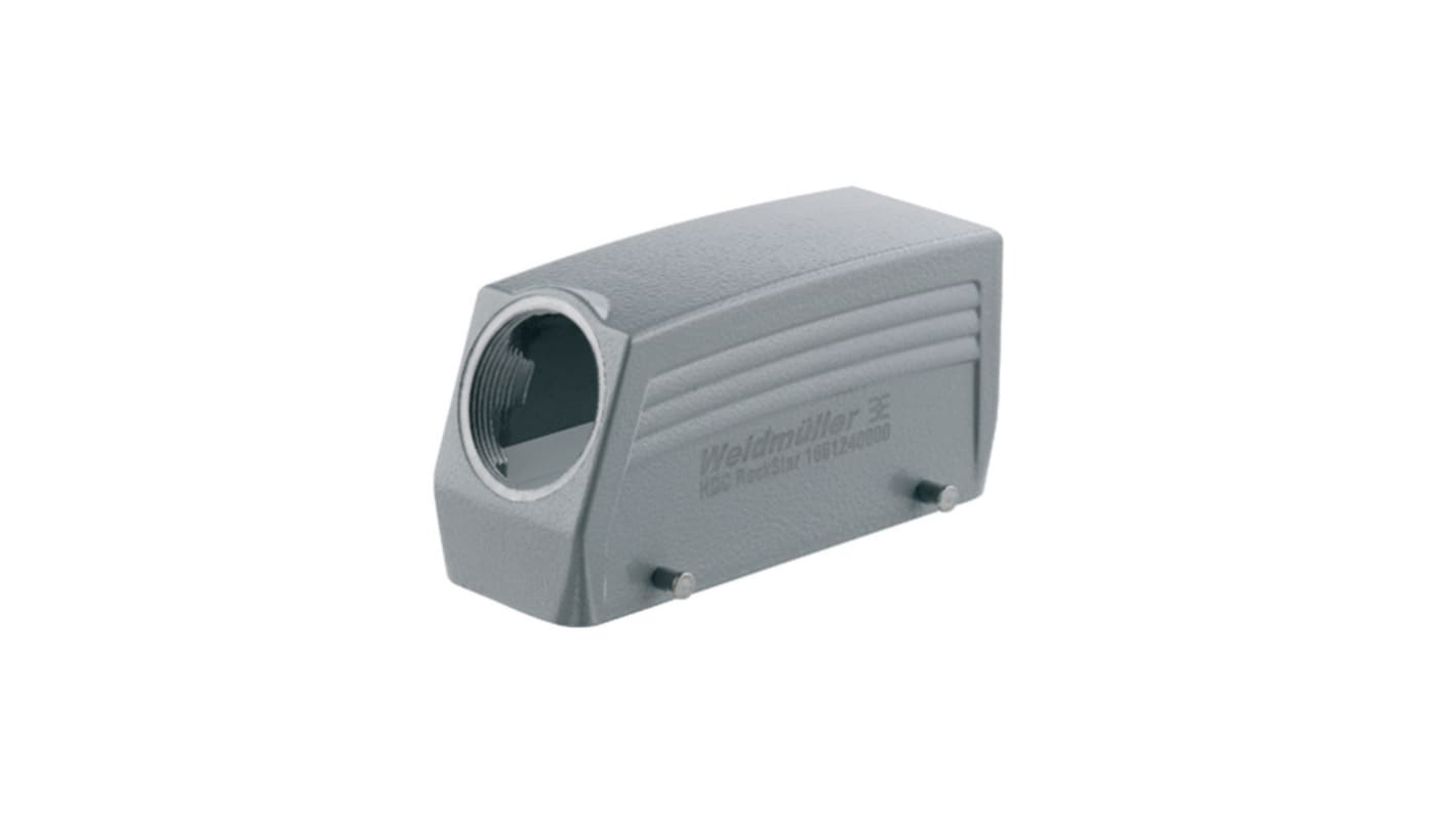 Calotta connettore industriale sigillato Weidmüller PG21 IP65 - 1661230000, lega pressofusa, resistente a corrosione e urti, etichetta laser.