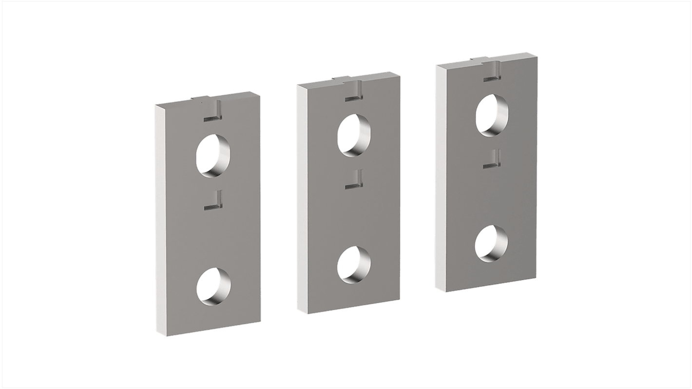 Terminale Schneider Electric LA9G3602 per contattori, set di 3 prolunghe per 3 Pole Giga Contactor, operante da -40 a 60 °C.