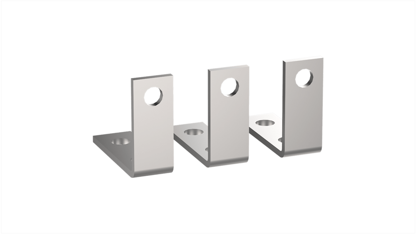 Terminale per contattori Schneider Electric LA9G3661, prolunga per 3 Pole Giga contactor, operante da -40 a 60 °C, set di 3 unità.