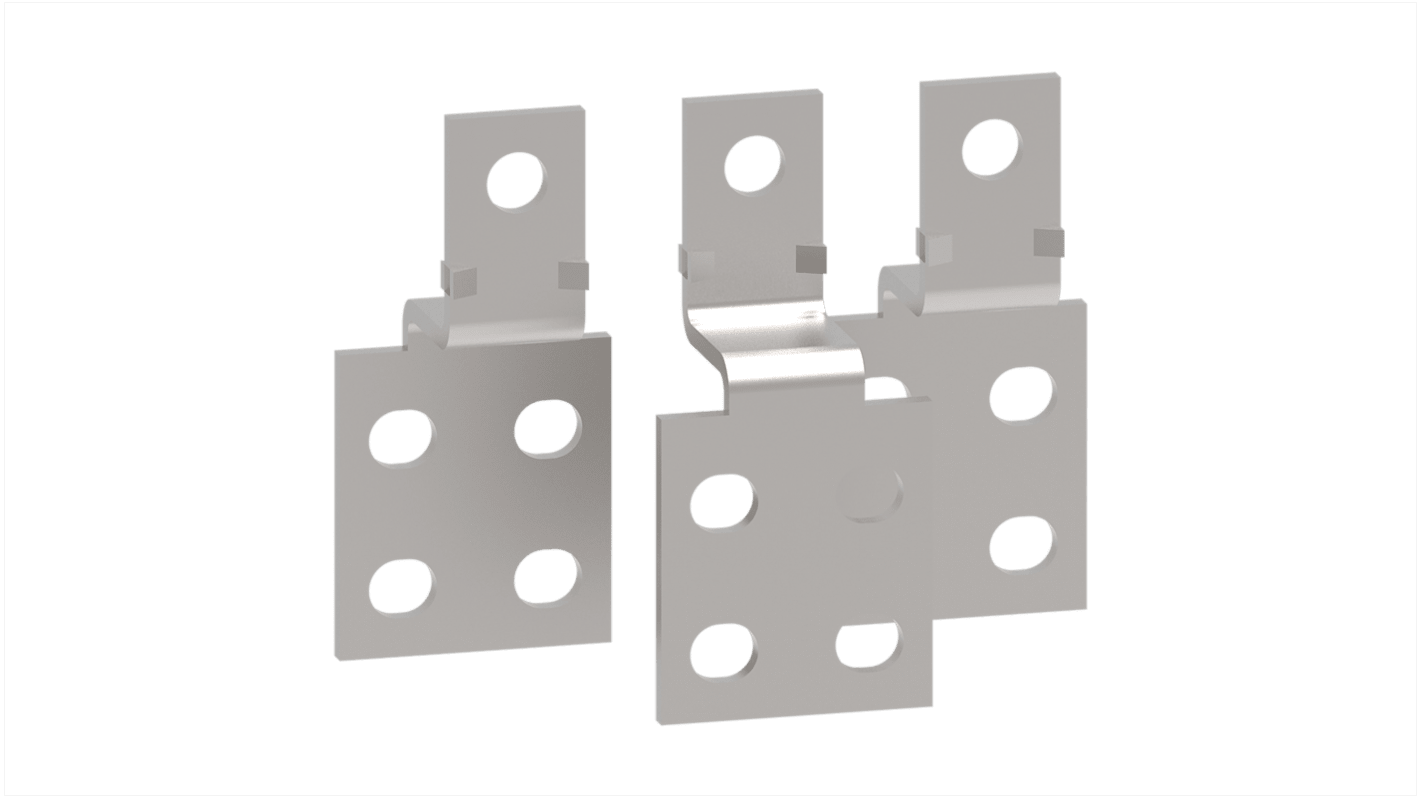 Terminale Schneider Electric LA9G3671 per contattori 3 Pole Giga, set di 3 unità, angolo retto, per connessione rapida.