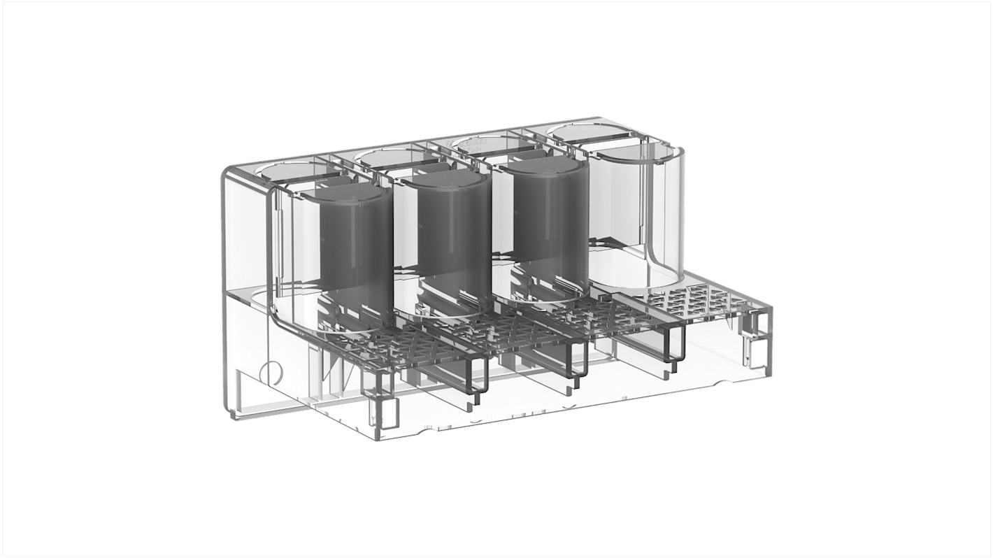 Protezione per contattori Schneider Electric LA9G4702, IP20, per 4 Pole Giga Contactor, set di 2, operativa da -40 a 80 °C.