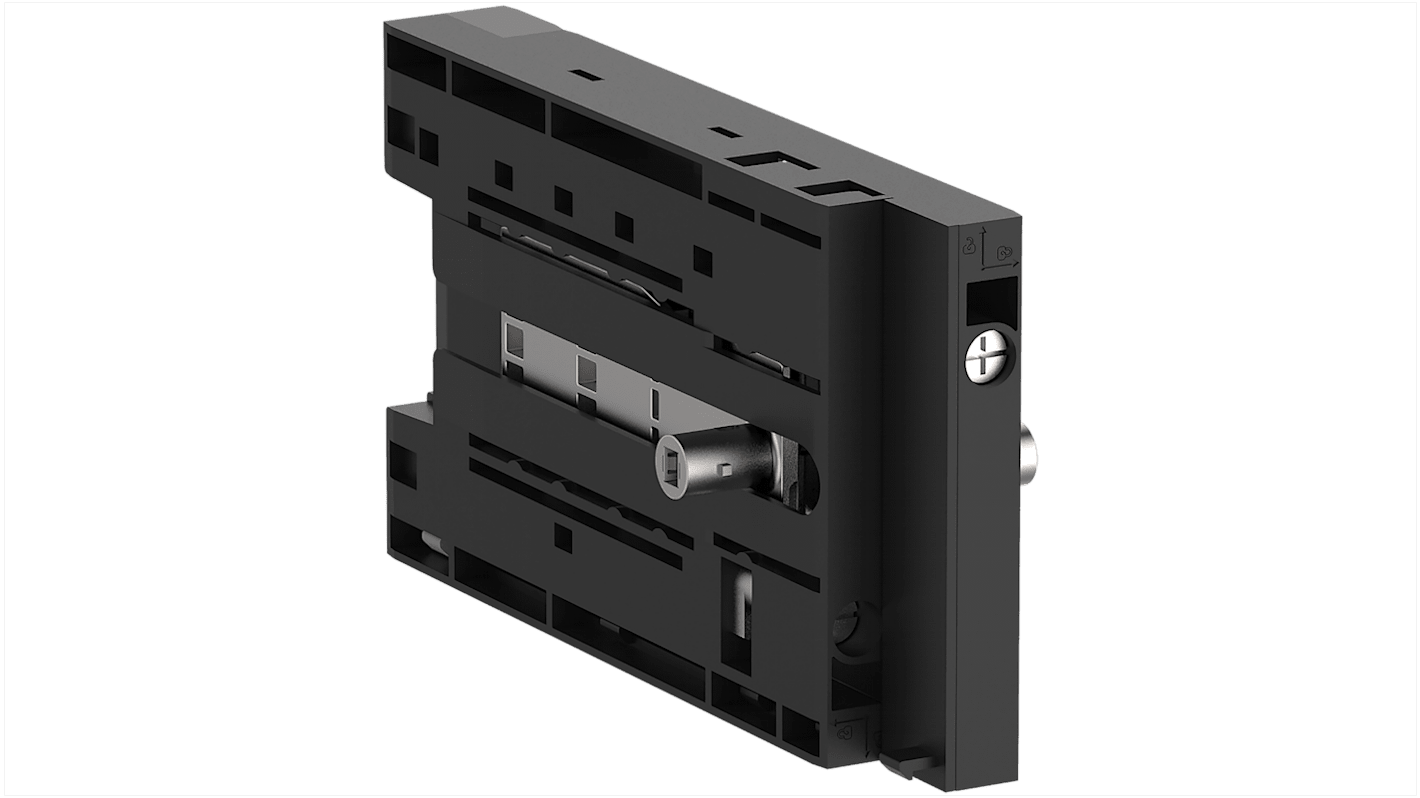 Interblocco meccanico Schneider Electric LA9G971 per Giga Contactor, consente l'installazione di 3 moduli ausiliari, grado di protezione IP20.