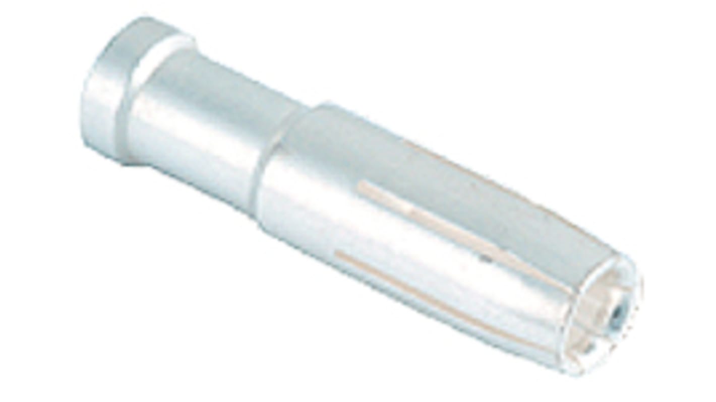 Contatto femmina a crimpare Molex 936010408, corrente nominale 40 A, compatibile con connettori HDC, lunghezza spelatura 9 mm.