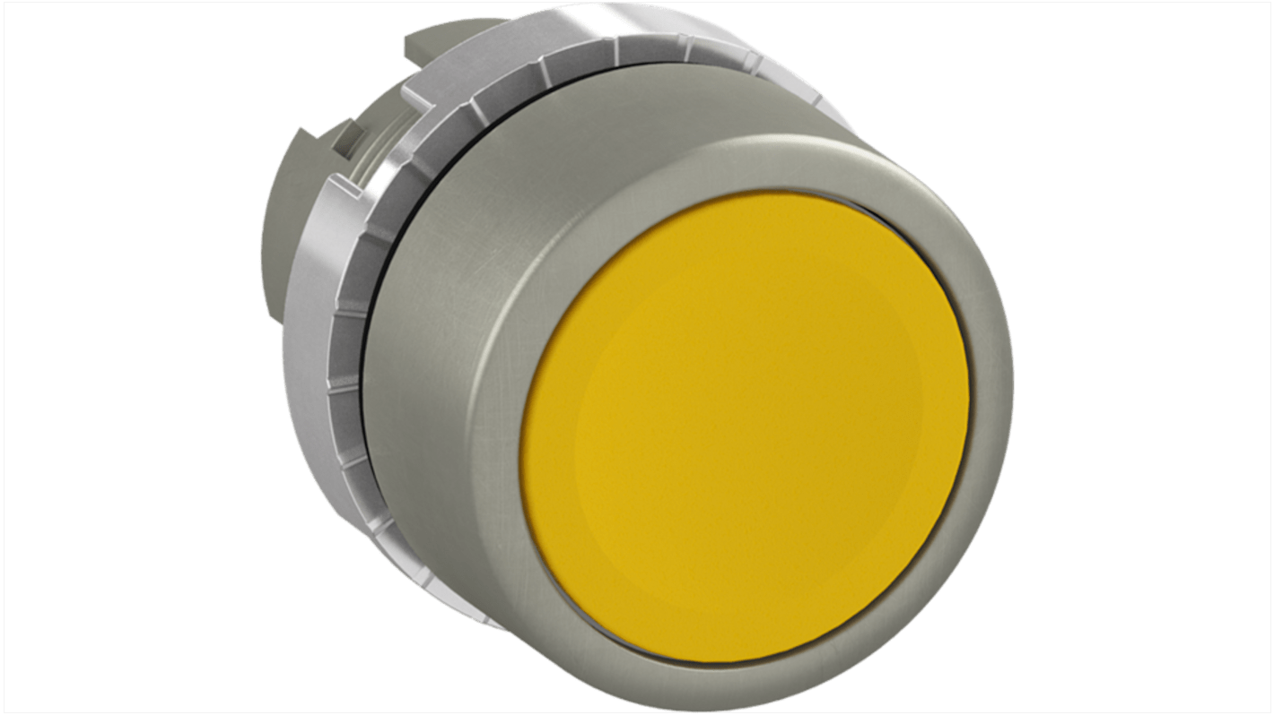 Pulsante a fungo instabile ABB 1SFA1, giallo, rotondo, grado di protezione IP66, attuatore a filo.