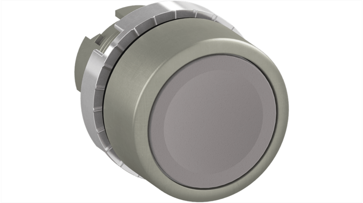 Pulsante a fungo instabile ABB, serie 1SFA1, grigio, rotondo, azione momentanea, grado di protezione IP66. Codice 1SFA184008R9007.