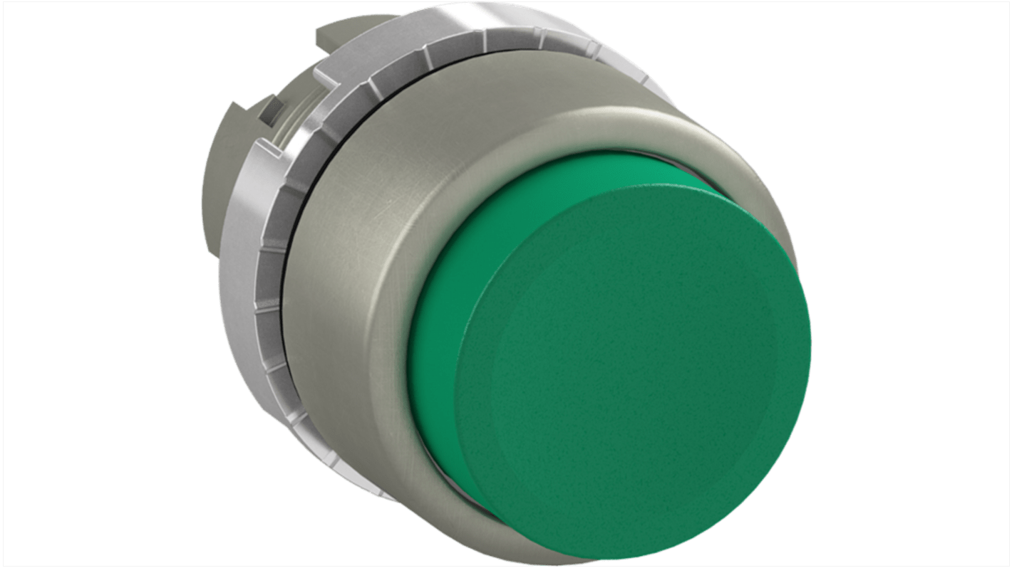 Pulsante a fungo instabile ABB 1SFA184012R9002, verde, rotondo, grado di protezione IP66, attuatore esteso.