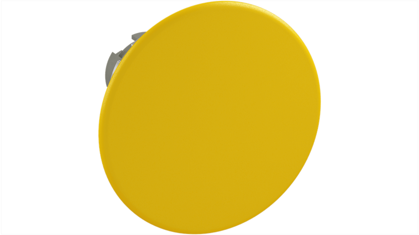 Pulsante a fungo instabile ABB, diametro 60 mm, colore giallo, attuazione momentanea, grado di protezione IP66.