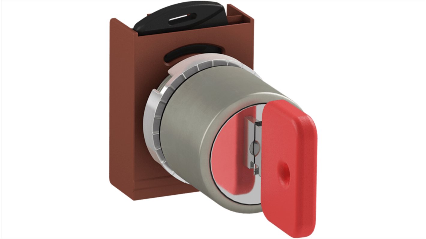 Pulsante a fungo giallo ABB 1SFA184123R9003, mantenuto, rotondo, grado di protezione IP66, attuazione a pulsante.