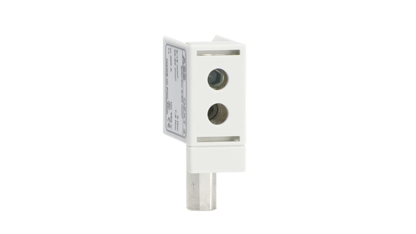 Terminale sezionatore ABB 1SCA022647R2880, compatibile con cavi Al e Cu, dimensioni 100x100x40 mm, design compatto e robusto.