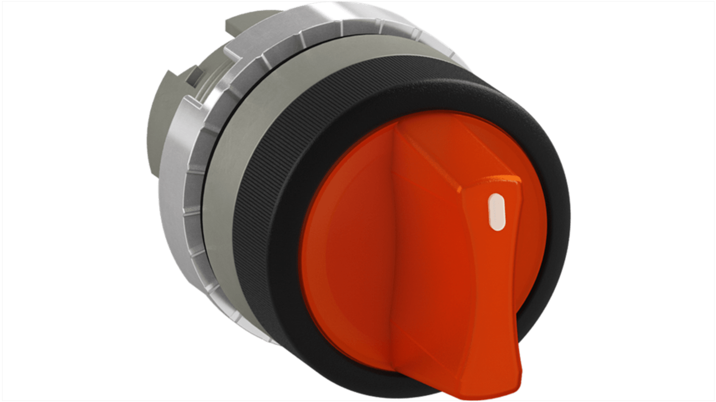 Pulsante a fungo mantenuto ABB, colore arancione, forma rotonda, grado di protezione IP66, serie 1SFA1. Codice 1SFA184605R9109.