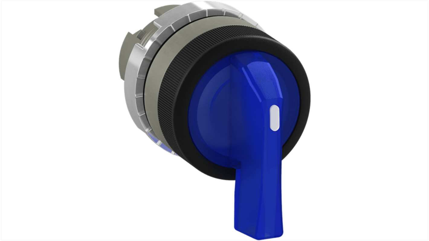 Pulsante a fungo ABB 1SFA184646R9104, blu, mantenuto, rotondo, grado di protezione IP66, impugnatura lunga.