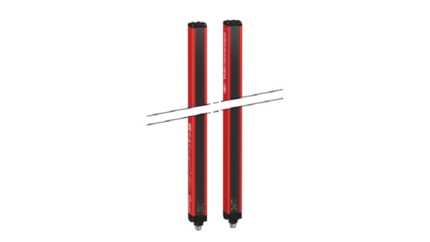 Barriera fotoelettrica Telemecanique Sensors XUSL4E30H016N, tipo 4, 8 fasci, altezza protetta 160 mm, risoluzione 30 mm.