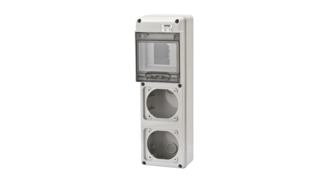 Scheda di distribuzione Gewiss GW68018N per 1+N fasi elettriche, 16 vie, 63 A - Standard IEC 61439, montaggio a filo - Ideale per settori terziario e commerciale.