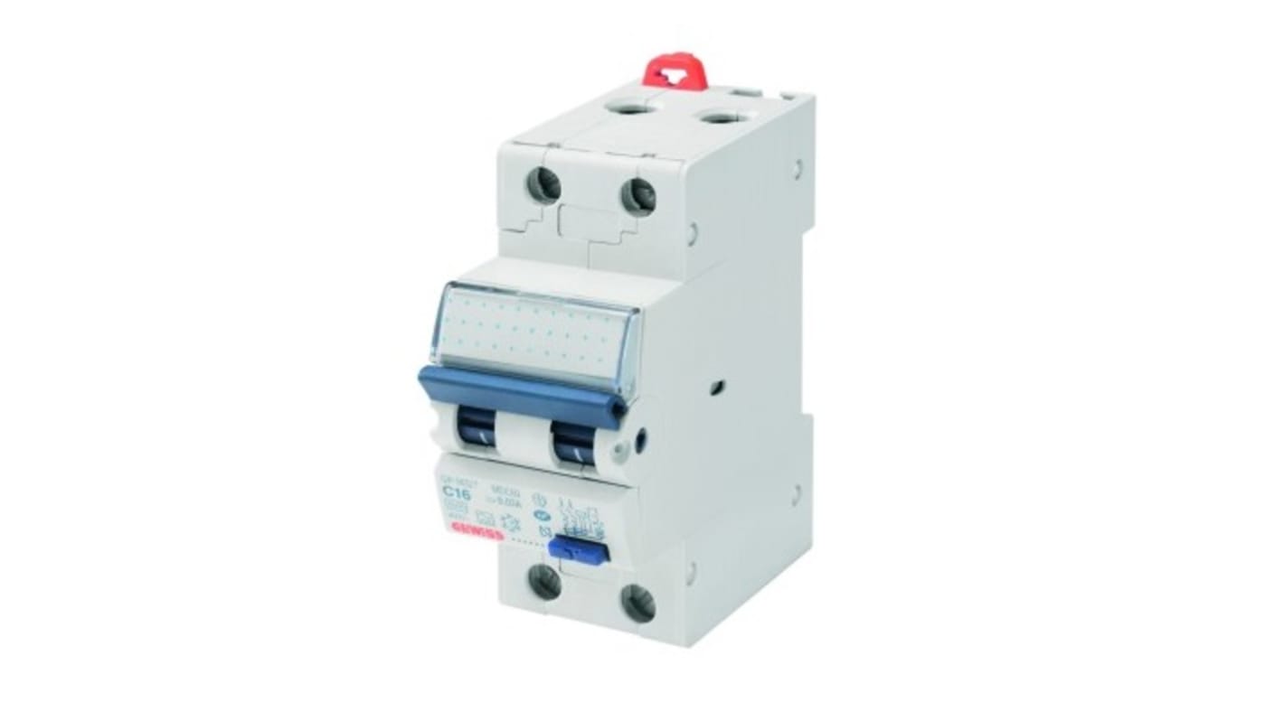 RCCB Gewiss GW94006 1P+N 10A 30mA Tipo A - Protezione da guasti di terra e sovracorrente, isolamento 500V, operatività da -25 a +40 °C.
