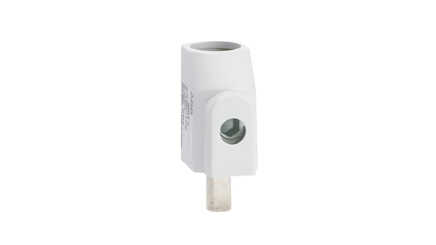 Terminale sezionatore ABB 1SCA022469R6310, compatto e affidabile, dimensioni 100x100x40 mm, per cavi in alluminio e rame.