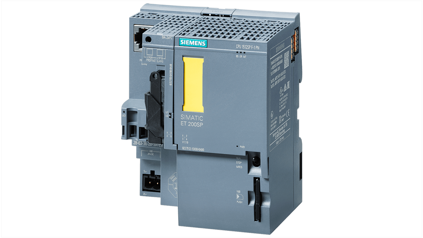 CPU PLC Siemens 6AG25121SK014AB0 SIPLUS ET 200SP, 20 ingressi/uscite, 24 V CC, interfaccia PROFINET IRT.