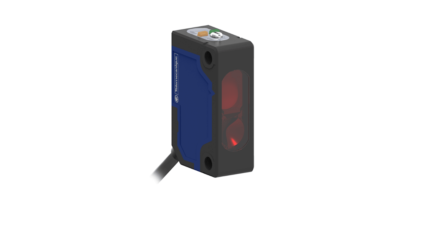 Ricevitore fotoelettrico Telemecanique Sensors XUM2ANXBL2R, design miniaturizzato, rilevamento fino a 30 m, uscita NPN, IP65/IP67.
