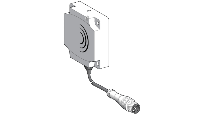 Sensore di prossimità induttivo Telemecanique Sensors XS8D1A1MBU20, rilevamento 40 mm, uscita normalmente chiusa, grado di protezione IP67.
