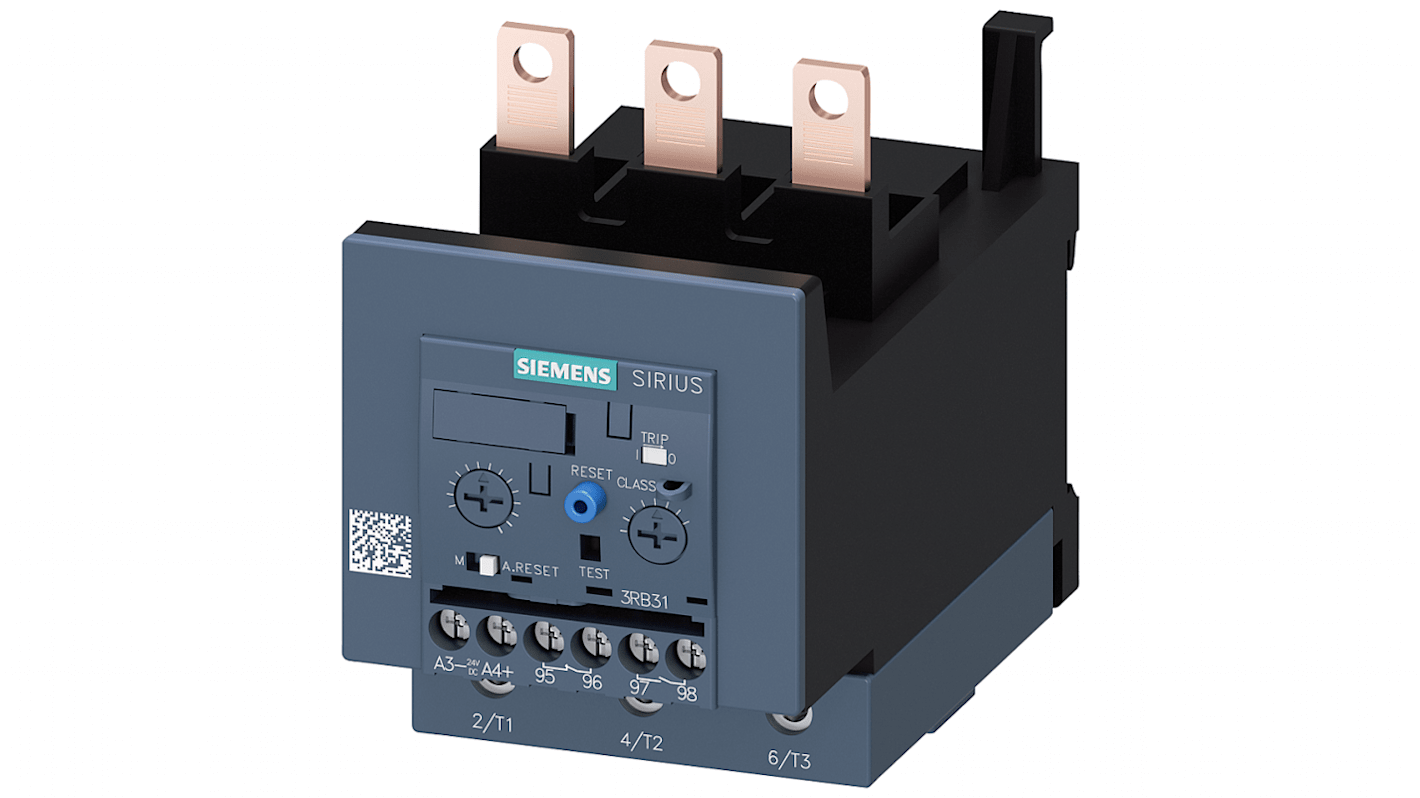 Relè contattore Siemens 3RU21261KJ0, 1NC/1NO, carico FLC 12,5 A, montaggio su circuito principale, dimensioni S0.
