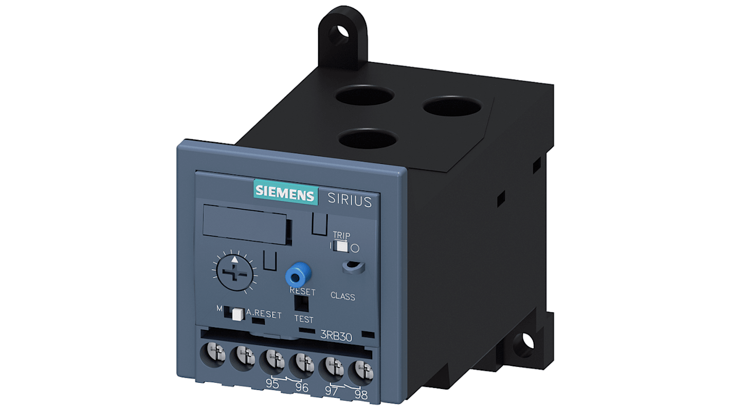 Relè contattore Siemens 3RU21364GB1, 1NC/1NO, carico FLC 45 A, potenza nominale 37 kW, circuito ausiliario a vite.