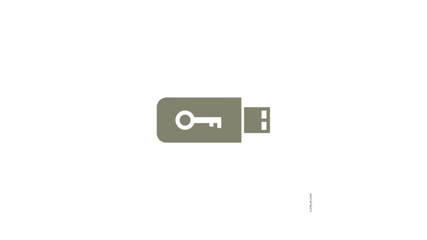 Software Siemens 6AV21542MB200AB0 per HMI SIMATIC e PLC S7, include licenza su USB, compatibile con V16 e V17.