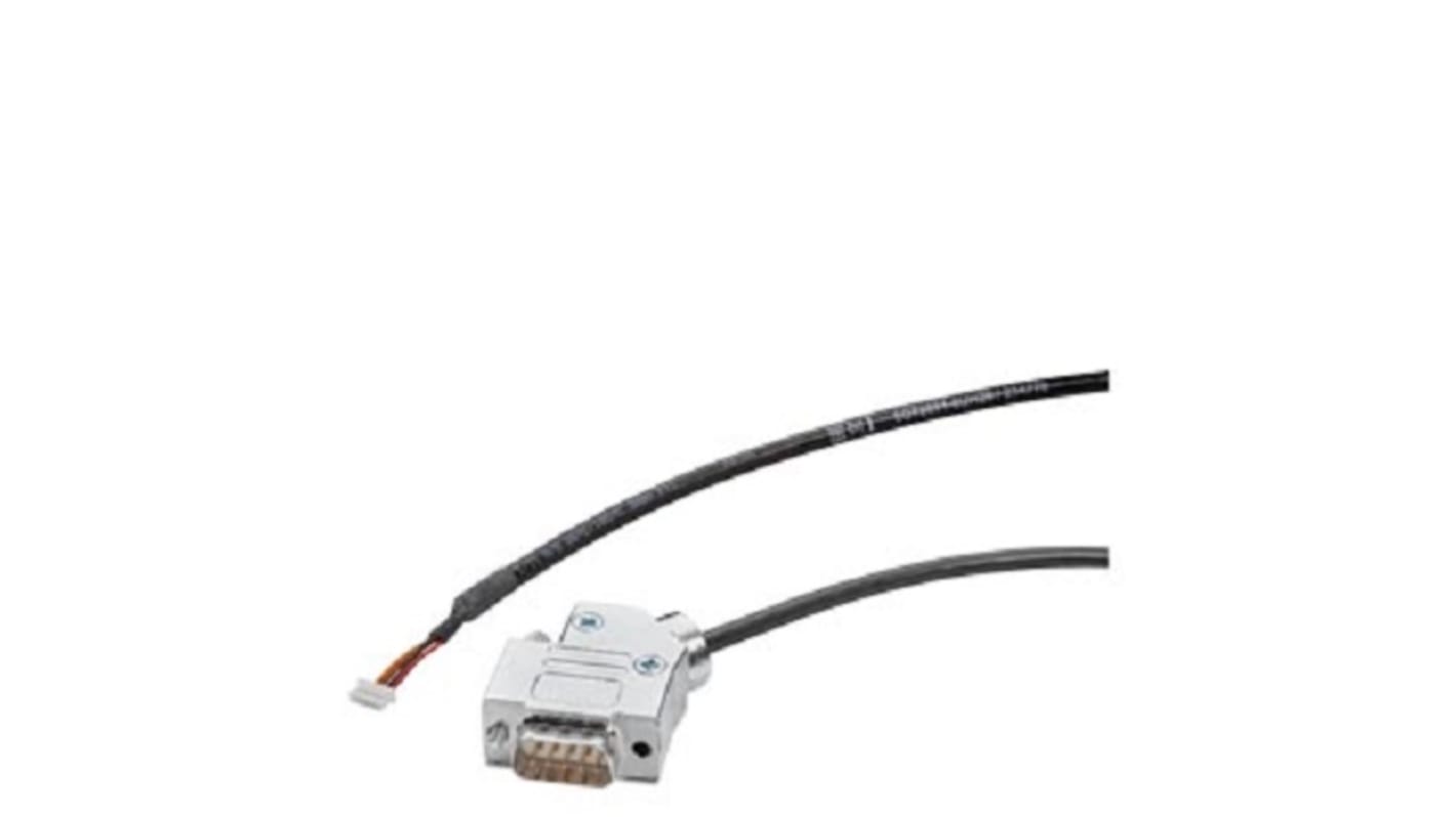 Cavo di connessione Siemens 6GT28916UH20, pre-assemblato, M12, nero, per RF1000, dimensioni 7,874 x 12,598 x 0,787 pollici.