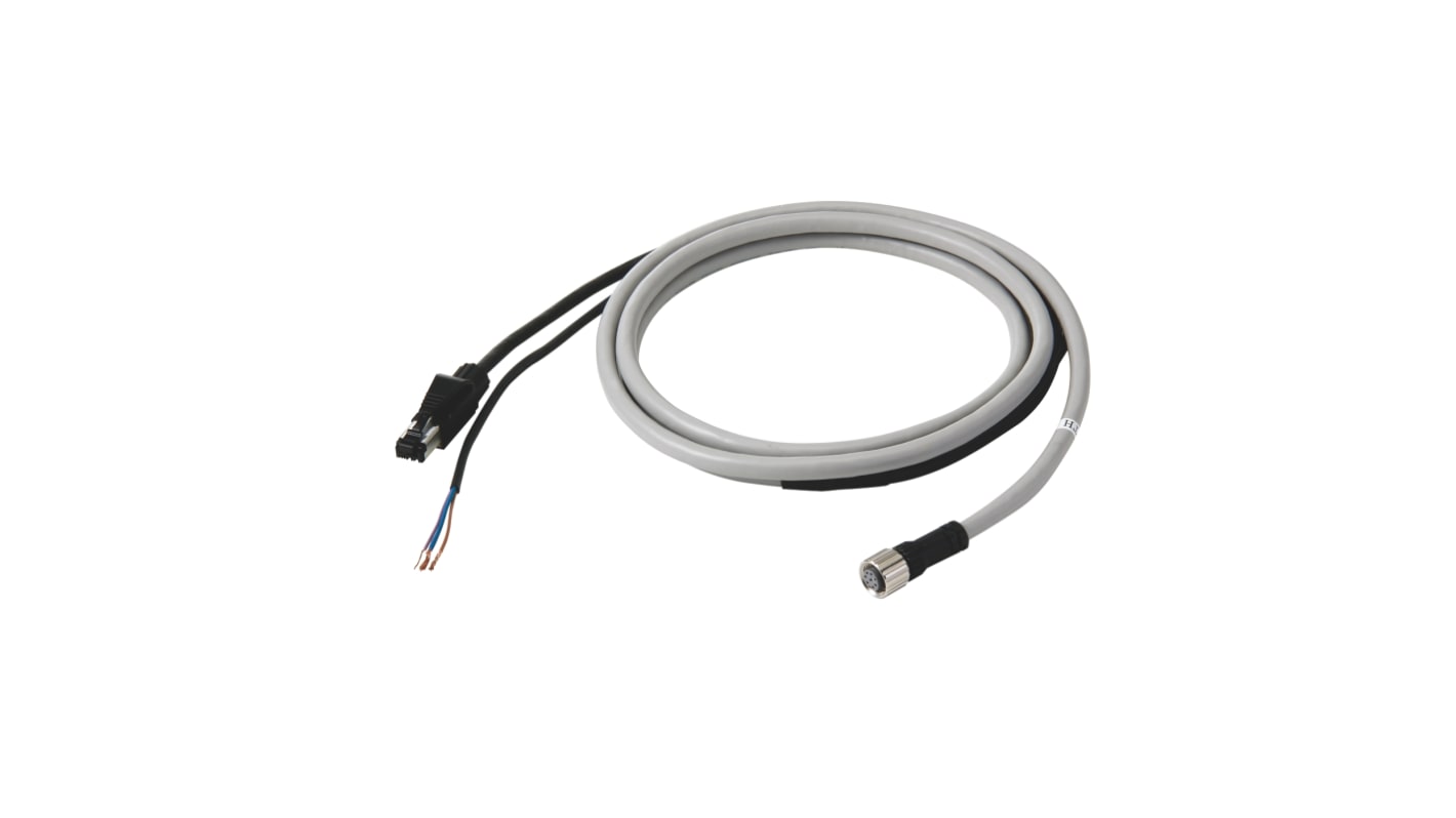 Cavo Ethernet e alimentazione Omron V680S-A41 10M, con connettore M12 - RJ45, per lettore/scrittore ID, lunghezza 10 m.