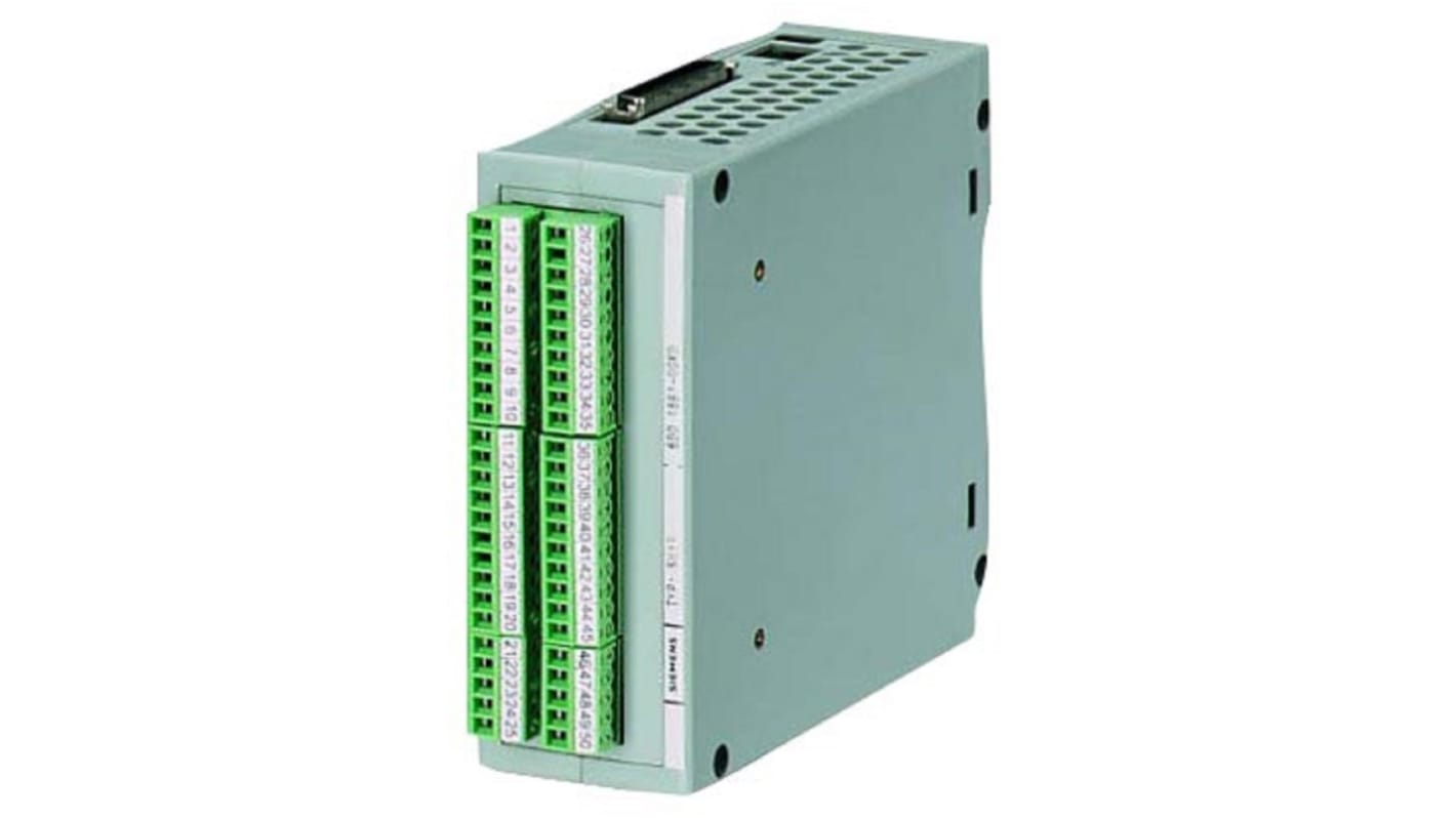 Modulo di interfaccia Siemens 6DD16810GK0 per SIMATIC TDC, 50 terminali, collegamento 1:1, morsettiera a 50 pin.