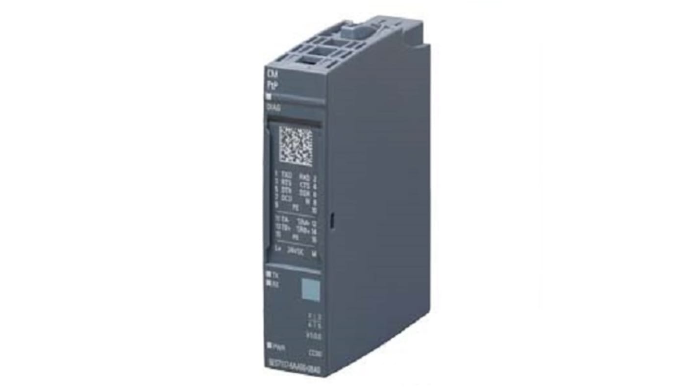 Modulo di interfaccia Siemens 6AG11376AA017BA0 per ET 200SP, comunicazione seriale, dimensioni 73 x 15 x 58 mm.