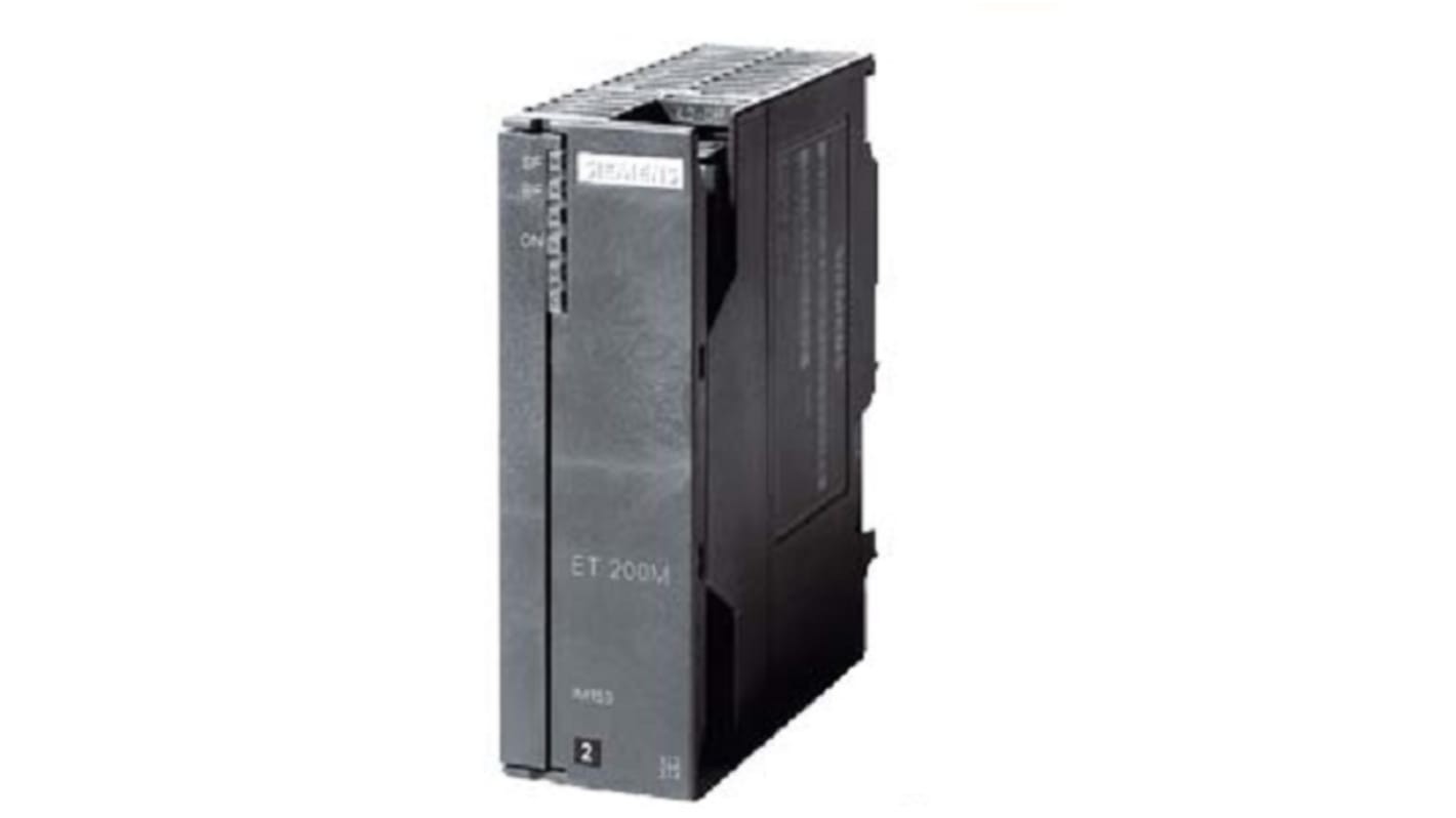 Modulo di interfaccia Siemens 6AG11531AA032XB0 per ET 200M, alimentazione 24 V c.c., dimensioni 125 x 40 x 117 mm.